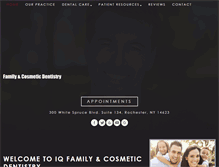 Tablet Screenshot of iqdentistry.com